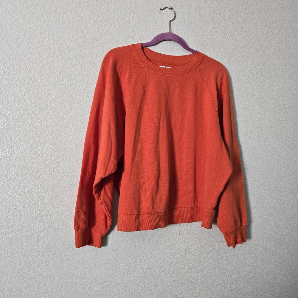 Old Navy Orange Crewneck Sweatshirt Sz L